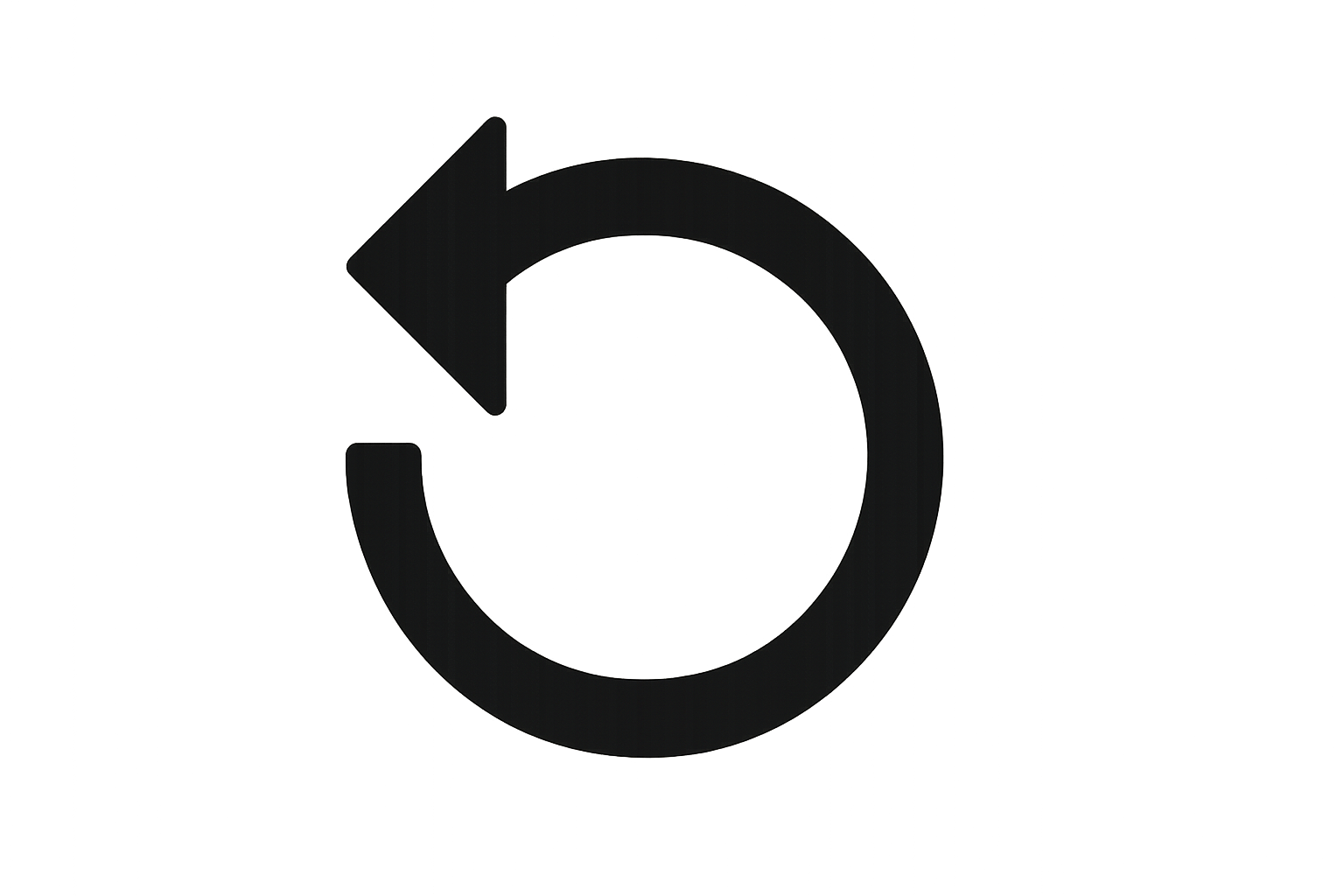icono de devolucion sin letras solo el simbolo